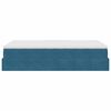 vidaXL Ottoman bed met matras 120x200cm fluweel donkerblauw