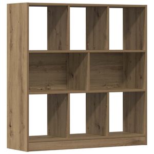 vidaXL Boekenkast 97,5x29,5x100 cm bewerkt hout artisanaal eikenkleur