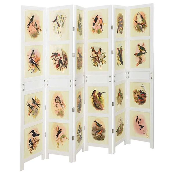 vidaXL Romdivider Paneel Wit 212 x 165 cm MDF