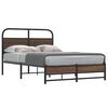 vidaXL Bedframe zonder matras bewerkt hout bruin eikenkleur 140x190 cm