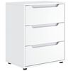 vidaXL Dressoir VISNES 60x40x73 cm bewerkt hout wit