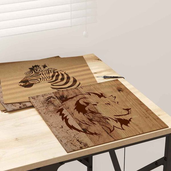 vidaXL Decorpanelen 50 pcs Oudhout 30 x 30 x 0,27 cm Bewerkt hout