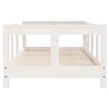 vidaXL Kinderbedframe 70x140 cm massief grenenhout wit
