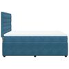 vidaXL Boxspring met matras fluweel blauw 160x200 cm