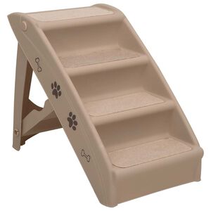 vidaXL Hondentrap inklapbaar 62x40x49,5 cm bruin