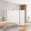 vidaXL Kamerscherm met 3 panelen 525x180 cm stof wit