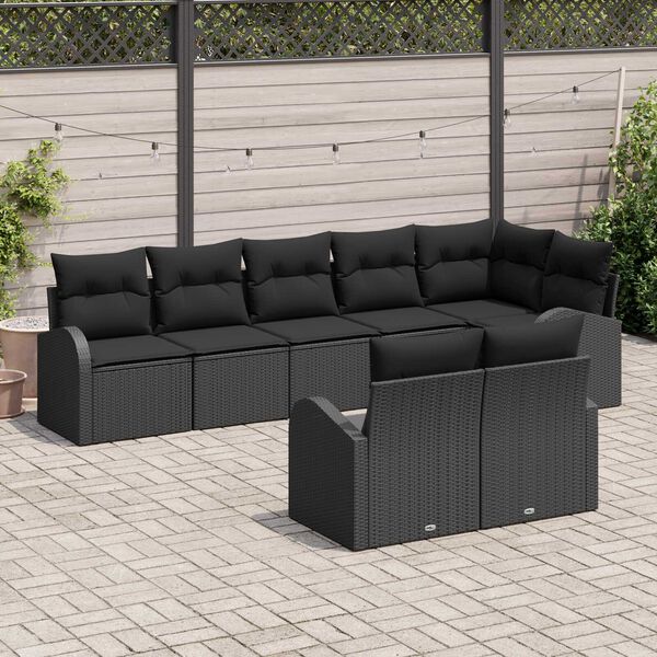 vidaXL Tuin Sofa Set 8 pcs poly rattan