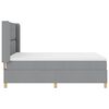 vidaXL Boxspringbed met matras Lichtgrijs 140 x 200 cm Stof