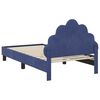 vidaXL Bedframe voor kinderen met hoofdbord Politieblauw 80 x 160 cm
