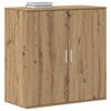 vidaXL Dressoir Artisan Eiken 79 x 38 x 80 cm Bewerkt hout