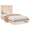 vidaXL Bedframe met hoofdbord massief grenenhout 100x200 cm