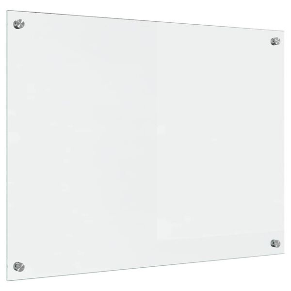 vidaXL Keuken Achterwand Doorzichtig 80 x 60 cm gehard glas