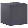 vidaXL Plantenstandaard Antraciet 40 x 40 x 40 cm Roestvrij staal