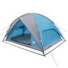 vidaXL Camping Tent met Regenhoes Waterdicht 4-persoons Blauw