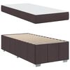 vidaXL Bedframe met matras Donkerbruin 90 x 190 cm Stof