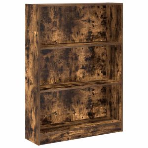 vidaXL Boekenkast 80x24x109 cm bewerkt hout gerookt eikenkleurig
