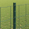 vidaXL Hek met Paal Groen 1,2 x 10 m Staal en PVC