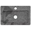 vidaXL Wastafel wandgemonteerd 38x24x6,5 cm marmer grijs