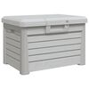 vidaXL Kussenbox 73x50,5x46,5 cm polypropeen grijs
