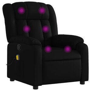 vidaXL Massagestoel van zwart kunstleer