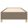 vidaXL Bedframe zonder matras 90x200 cm stof taupe