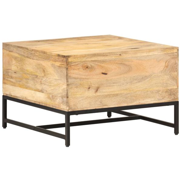 vidaXL Salontafel 67x67x45 cm massief mangohout
