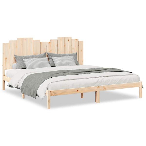 vidaXL Bedframe extra lang zonder matras massief hout 200x220 cm