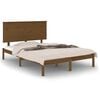 vidaXL Bedframe massief grenenhout honingbruin 140x190 cm
