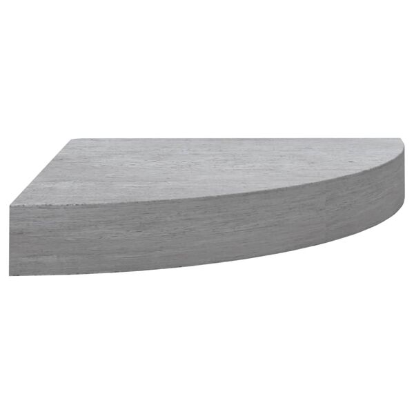 vidaXL Hoekwandschappen 4 st 25x25x3,8 cm MDF betongrijs
