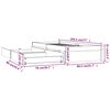 vidaXL Bedframe met lades wit 75x190 cm