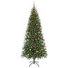 vidaXL Kunstkerstboom met 300 LED met standaard Groen 180 cm PE en PVC