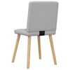vidaXL Eetkamerstoelen 6 st stof wolk grijs