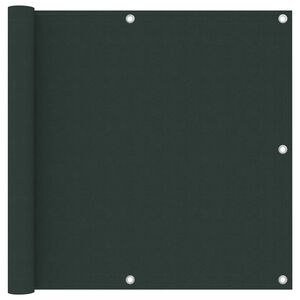 vidaXL Balkonscherm 90x600 cm oxford stof donkergroen