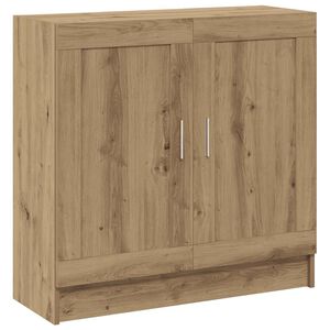vidaXL Boekenkast 82,5x30,5x80 cm bewerkt hout artisanaal eikenkleurig