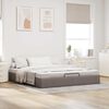 vidaXL Bedframe zonder matras 180x200 cm stof taupe