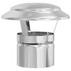vidaXL Regenbescherming voor Schoorsteen zilver 20 x 20 x 18 cm