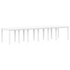 vidaXL Tuin Eettafel Wit 350 x 100 x 73 cm poly rattan
