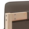 vidaXL Gestoffeerd hoofdbord Bruin en Taupe 140 cm Massief grenenhout
