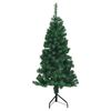 vidaXL Hoek Kunstkerstboom met 150 LED Groen 150 cm PVC en Metaal