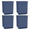 vidaXL Plantenbakken 4 st 30x30x37 cm polypropeen blauwgrijs