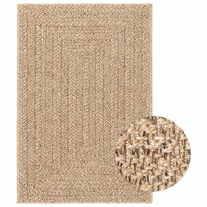 vidaXL Vloerkleed ZIZUR binnen en buiten 120x170 cm jute look
