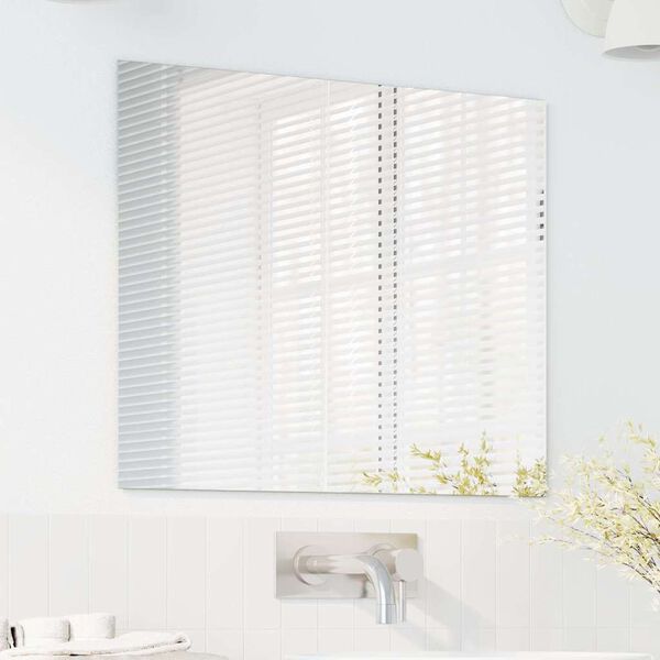 vidaXL Wandspiegel Rechthoekig 50 x 60 cm gehard glas