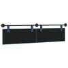 vidaXL Hangend Hoofdeinde Wandgemonteerd Blauw 210 x 55 x 5 cm Stof