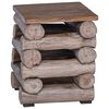 vidaXL Kruk Naturel Massief Teakhout