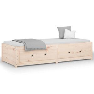 vidaXL Slaapbank 75x190 cm massief grenenhout