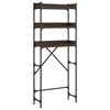 vidaXL Wasmachinerek 67x25x163 cm bewerkt hout bruin eikenkleur