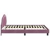 vidaXL Bedframe voor kinderen met hoofdbord Paars 90 x 190 cm Fluweel