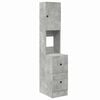 vidaXL Keukenkast Grijs 35 x 50 x 180 cm Bewerkt hout