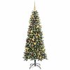 vidaXL Kunstkerstboom met 300 LED Groen 180 cm PVC en Plastic en Staal