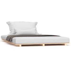 vidaXL Bedframe massief grenenhout 150x200 cm